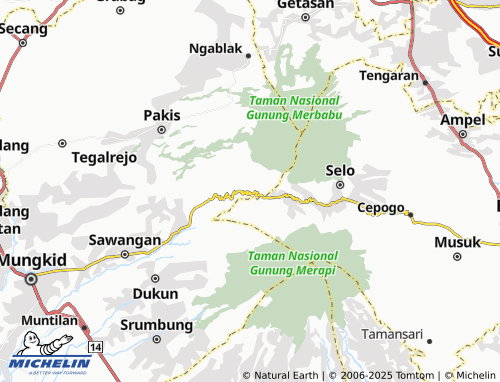 MICHELIN Wonolelo map - ViaMichelin