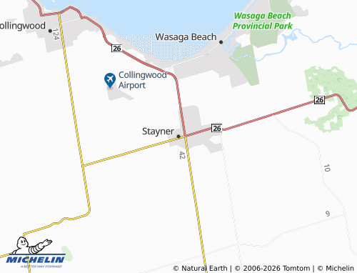 MICHELIN Stayner map - ViaMichelin