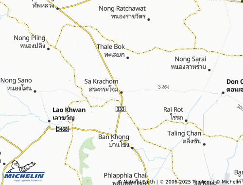MICHELIN Sa Krachom map - ViaMichelin