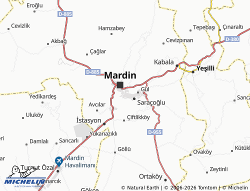 MICHELIN Çabuk map - ViaMichelin