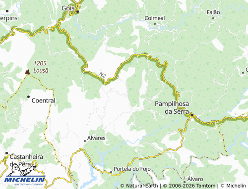 MICHELIN Algares map - ViaMichelin
