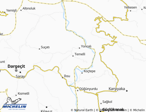 Mappa MICHELIN Temelli - ViaMichelin