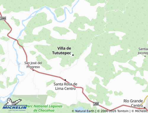 MICHELIN-Landkarte De La Cruz Grande - ViaMichelin