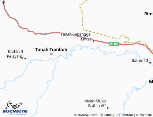 MICHELIN Tenam map - ViaMichelin
