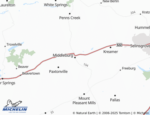 MICHELIN Middleburg map - ViaMichelin