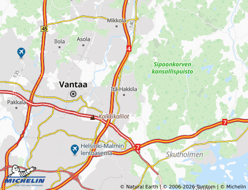 MICHELIN-Landkarte Itä-Hakkila - ViaMichelin