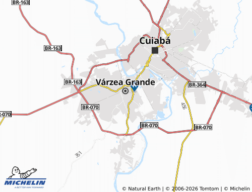 Mapa MICHELIN Água Limpa - ViaMichelin