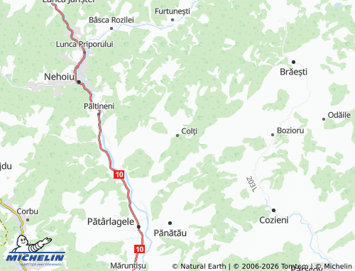 MICHELIN Colți map - ViaMichelin
