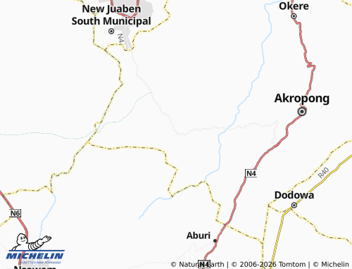 Mapa MICHELIN Adawso - ViaMichelin