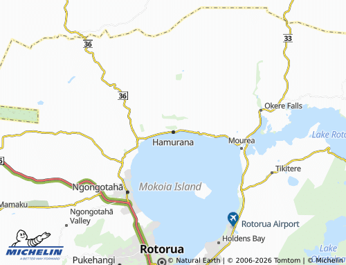 Mapa MICHELIN Hamurana - ViaMichelin