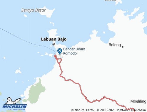 MICHELIN Wae Kelambu map - ViaMichelin