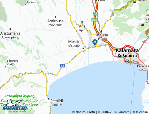 MICHELIN Mylonas map - ViaMichelin