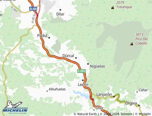 MICHELIN Dúrcal map - ViaMichelin