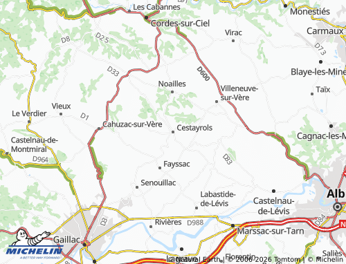 Mapa MICHELIN Cestayrols - ViaMichelin