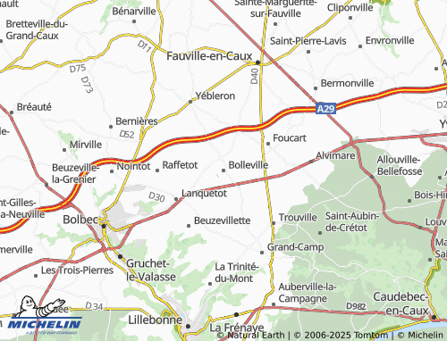 MICHELIN-Landkarte Bolleville - ViaMichelin