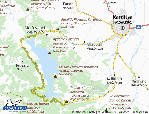 MICHELIN Portitsa map - ViaMichelin