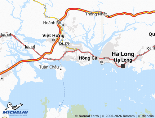 MICHELIN Bãi Cháy map - ViaMichelin