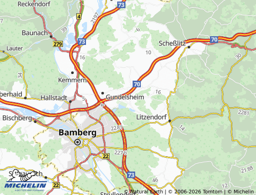 MICHELIN Memmelsdorf map - ViaMichelin