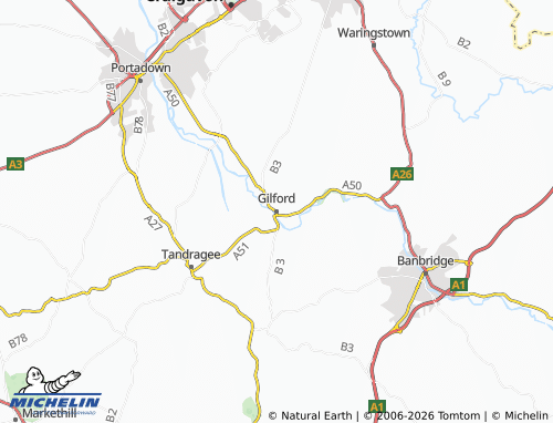 MICHELIN Gilford map - ViaMichelin