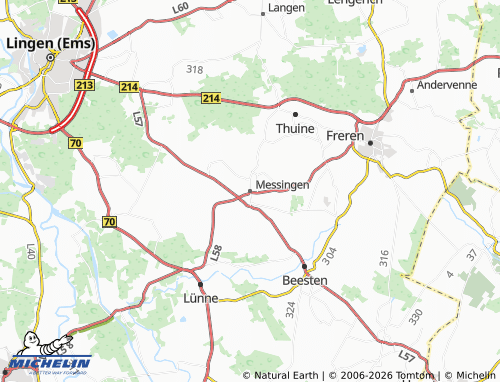 MICHELIN Messingen map - ViaMichelin