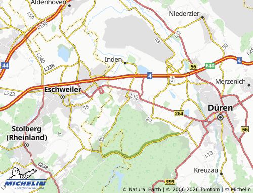 MICHELIN Langerwehe map - ViaMichelin