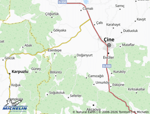 MICHELIN Doğanyurt map - ViaMichelin