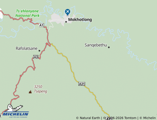 MICHELIN Khohloaneng map - ViaMichelin