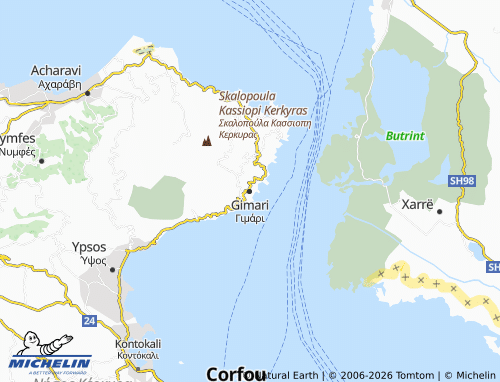 MICHELIN Gimari map - ViaMichelin