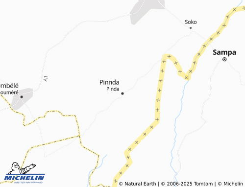 MICHELIN Pinda map - ViaMichelin