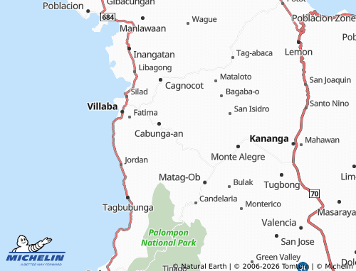 MICHELIN Hibulangan map - ViaMichelin