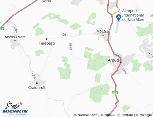 MICHELIN Baba Novac map - ViaMichelin