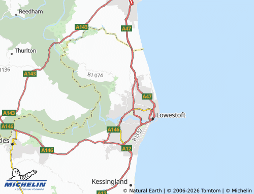 Carte MICHELIN Oulton - ViaMichelin