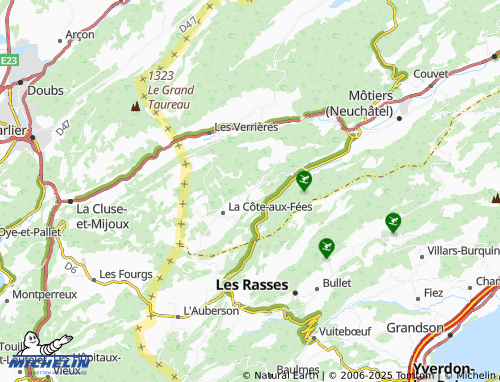 Mapa MICHELIN Mont-de-Buttes - ViaMichelin