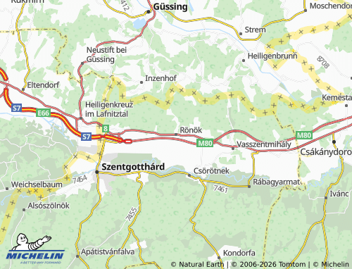 Mapa MICHELIN Rönök - ViaMichelin