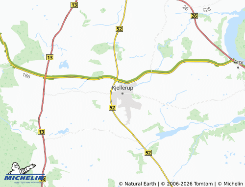 MICHELIN Kjellerup map - ViaMichelin