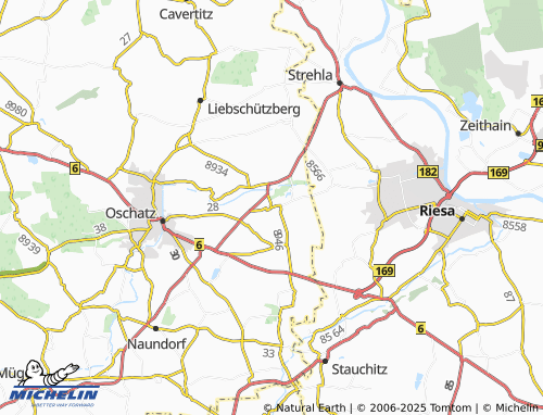 MICHELIN-Landkarte Bornitz - ViaMichelin