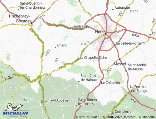 MICHELIN La Chapelle-Biche map - ViaMichelin