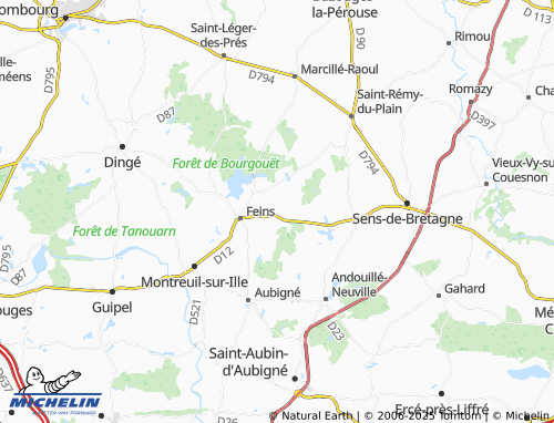 MICHELIN Le Corbet map - ViaMichelin
