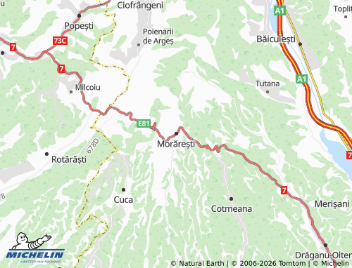 MICHELIN Morărești map - ViaMichelin
