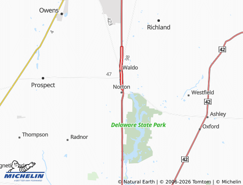 Mapa MICHELIN Norton - ViaMichelin