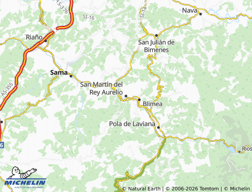 MICHELIN San Martín del Rey Aurelio map - ViaMichelin
