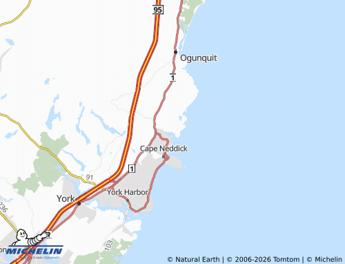 Mapa MICHELIN York Cliffs - ViaMichelin