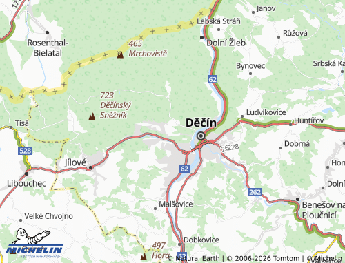 Mappa MICHELIN Žlíbek - ViaMichelin