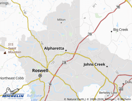 Mappa MICHELIN Alpharetta - ViaMichelin
