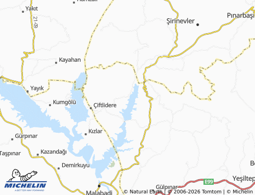Mappa MICHELIN Kaletepe - ViaMichelin