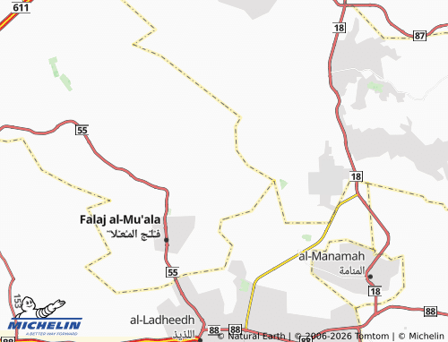 MICHELIN Al Morgbat map - ViaMichelin