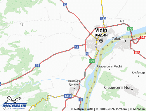 Mapa MICHELIN Slana bara - ViaMichelin