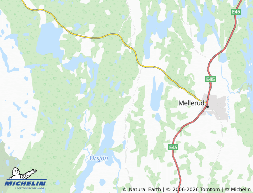 Carte MICHELIN Kroppefjäll - ViaMichelin