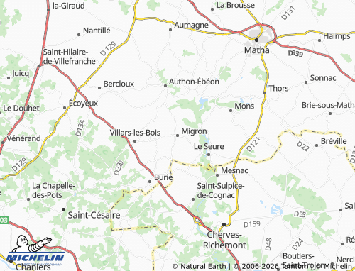 Mapa MICHELIN Migron - ViaMichelin