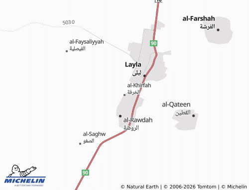 MICHELIN-Landkarte al-Khirfah - ViaMichelin